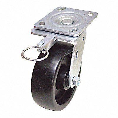 GRAINGER P21SPB050R14DL Standard Plate Castor Swivel 650 lb.