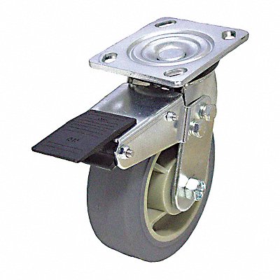GRAINGER P21SPRP050R14TB Standard Plate Castor Swivel 350 lb.