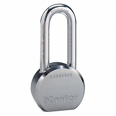 MASTER LOCK 6230KALHW600A Keyed Padlock 7/8 in Round Silver