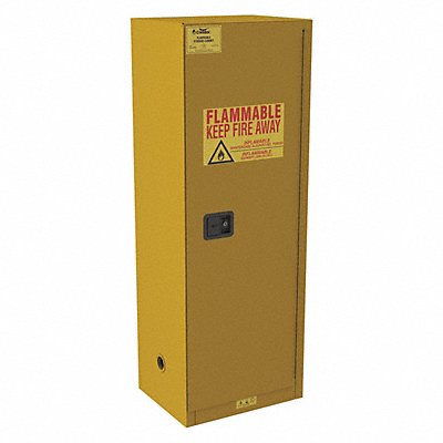 CONDOR 491M64 Flammable Cabinet Standard 22 gal 65 H