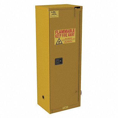 CONDOR 491M70 Flammable Cabinet Standard 24 gal 65 H