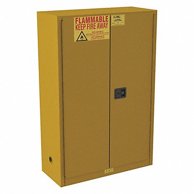 CONDOR 491M71 Flammable Cabinet Standard 45 gal 65 H