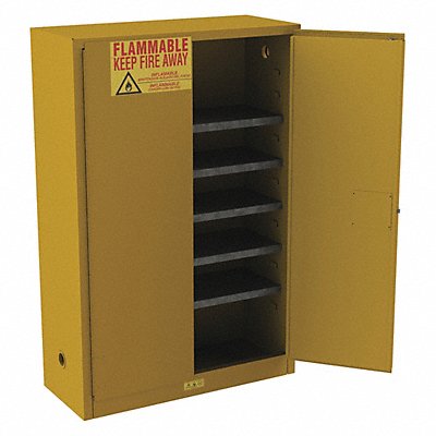 CONDOR 491M73 Safety Cabinet Stndr 60gl 43 x18 x65