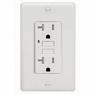 GRAINGER 62175 GFCI Receptacle General Purpose 2-Poles