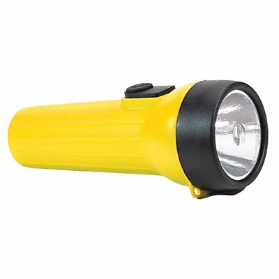 GRAINGER 492T30 Handheld Flashlight Plastic Yellow 65lm