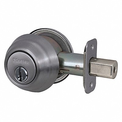 492V40 MASTER LOCK DSH0615KAS Deadbolt Satin Nickel Single Cylinder