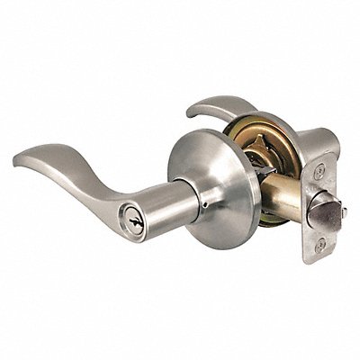 MASTER LOCK WL0215KA4 Lever Lockset Satin Nickel Wave Style