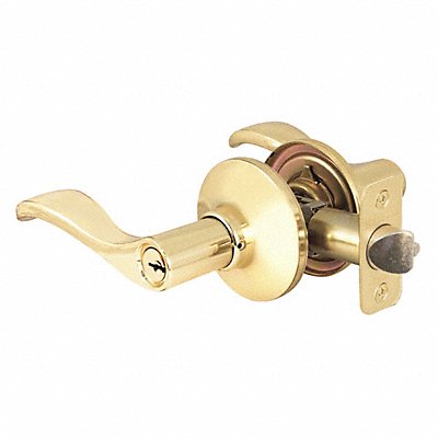 MASTER LOCK WL0203KA4 Lever Lockset Bright Brass Wave Style