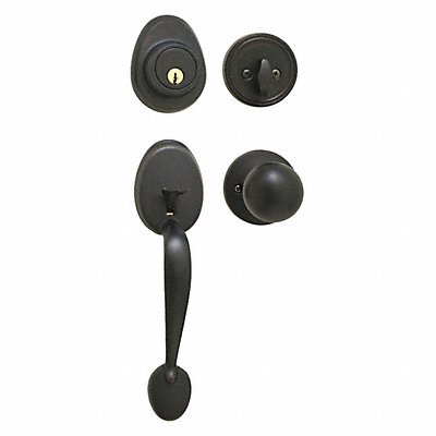 MASTER LOCK HDLBC0612PKA4WK Knob Lockset Biscuit Style Aged Bronze