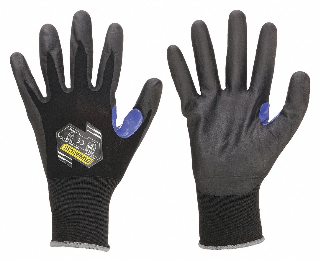 IRONCLAD KKC1FN04L Coated Gloves Nylon L PR