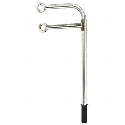 GARLOCK SAFETY SYSTEMS 405999 Grab Bar 12 L Zinc Plated Steel Silver