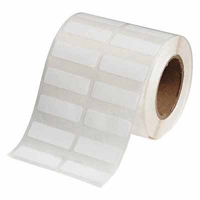 BRADY J20377425J Label Roll 1-1/2 W White Die Cut - Tag