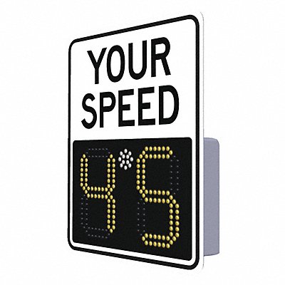 TAPCO 138842 Radar Speed Monitor Sign Aluminum 29x23