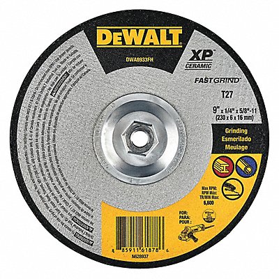 DEWALT DWA8933FH Abrasive Cut Off Wheel 9 Wheel dia.