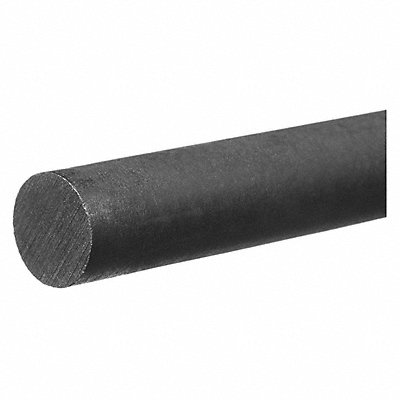 GRAINGER BULKPRACB386 K6492 Plastic Rod Acetal Homopolymerol 1 1/4 Di 6ftL Blk