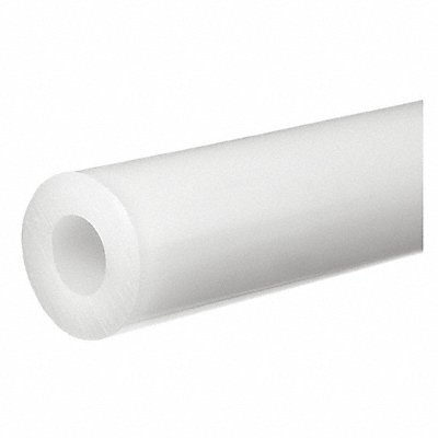 GRAINGER BULKPTPTFE73 K7383 PlasticTube PTFE 2ft 1/4 IDia 3/8 ODia Wht