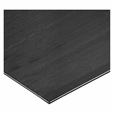 GRAINGER BULKCSCF1 Plastic Sheet CbnFbr 12 x24 0.0625 T Black Opaque