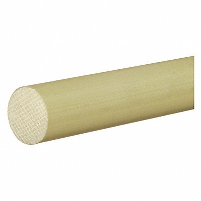 GRAINGER BULKCRGFR416 K6577 PlasticRod GarolitG10FR4 1 1/2 Di 3ftL Grn