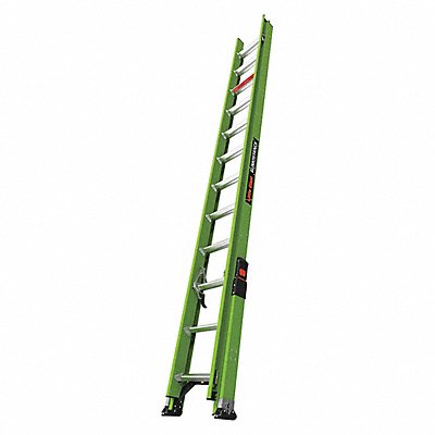 LITTLE GIANT 18824 Extension Ladder 300 lb Cap. Fiberglass