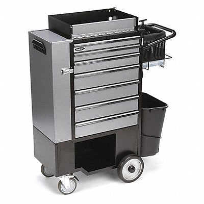 FLEXCART FC100CSNT Black Light Duty Tool Utility Cart