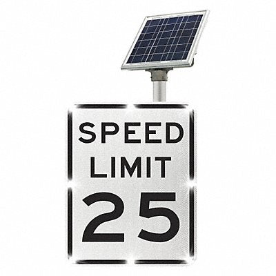 TAPCO 21800028525 LED Traffic Sign Speed Limit 25 30 x24
