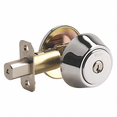 YALE RESIDENTIAL D981601 Deadbolt Chrome Single 6 Pins 2 Keys