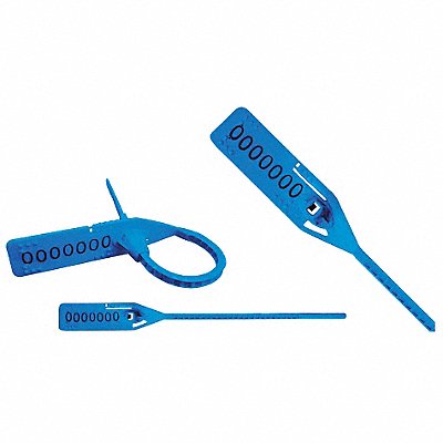 ELC SECURITY PRODUCTS 061H14PPBL Pull-Tight Seals Blue Unfinished PK250