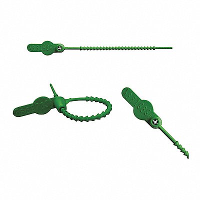 ELC SECURITY PRODUCTS 065N14PPGR Pull-Tight Seals Green Unfinished PK250