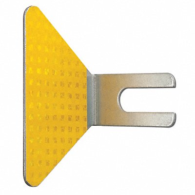 TAPCO 311300009 Reflector Amber Two Way Steel PK50