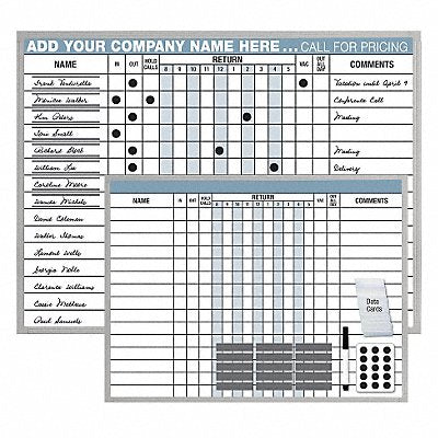 MAGNA VISUAL IOK1824 In/Out Board 18in.Hx24in.W Silver Frame