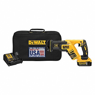 DEWALT DCS367P1 Cordless Recip Saw Kit 2900 SPM 20VDC