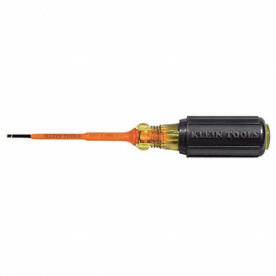 KLEIN TOOLS 6073INS Insulated Slotted Screwdriver 3/32 in