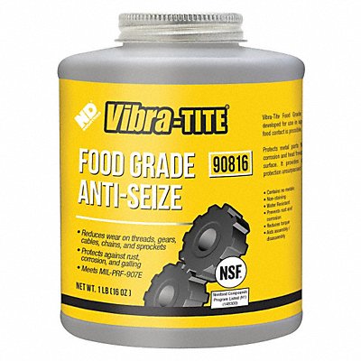 VIBRA-TITE 90816 Food Grade Anti-Seize 16 oz Can