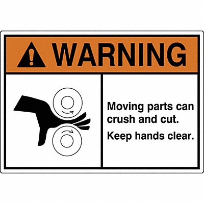 GRAINGER HWL5357255PK Label 3 1/2 inx5 in Polyester PK5