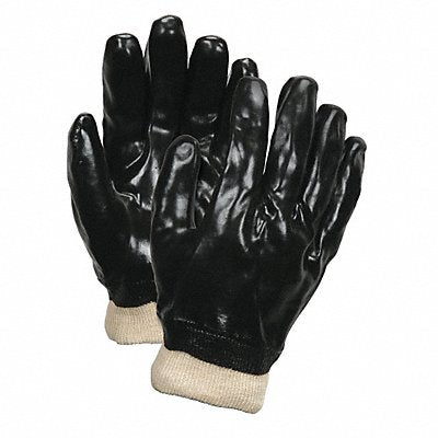 MCR SAFETY 6100 Gloves PVC L 10 in L Interlock PK12