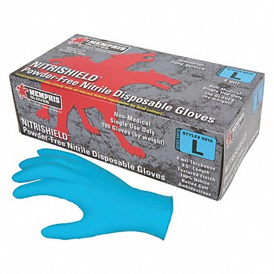 MCR SAFETY 6015XL Disposable Gloves Nitrile XL PK100