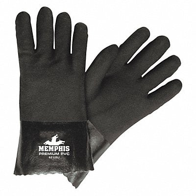 MCR SAFETY 6212SJ Gloves L 12 in L Jersey Sandy PR PK12