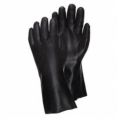 MCR SAFETY 6522SJ Gloves PVC L 12 in L Gauntlet PR PK12