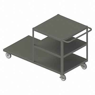 GRAINGER EPT3S24485PU95 Platform Truck 1200lb 48in x 24in 36in H