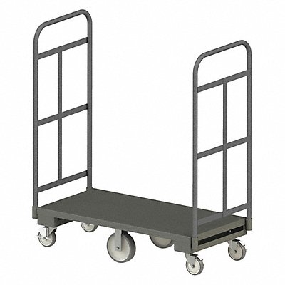 GRAINGER PTS244858PU95 Platform Truck 2000lb 48in x 24in 58in H