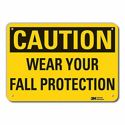 LYLE LCU30303NP14x10 Caution Sign 10 in x 14 in Plastic