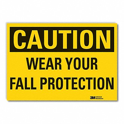 LYLE LCU30303RD14x10 Fall Caution Reflective Label 10inx14in