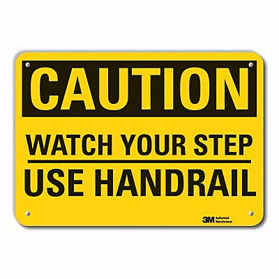 LYLE LCU30318NP10x7 Caution Sign 7 inx10 in Plastic