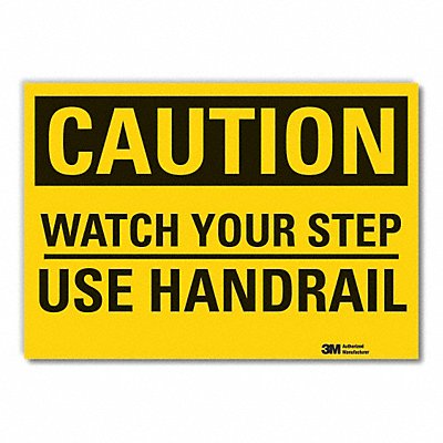 LYLE LCU30318ED10x7 Caution Sign 7inx10in Non-PVC Polymer
