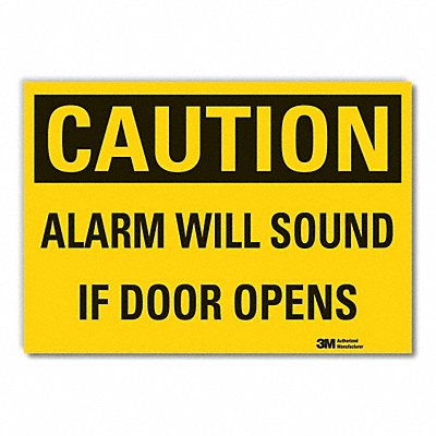 LYLE LCU30326ED10x7 Caution Sign 7in x 10in Non-PVC Polymer