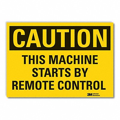 LYLE LCU30369ED14x10 Caution Sign 10inx14in Non-PVC Polymer