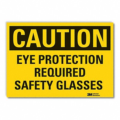 LYLE LCU30373ED10x7 Caution Sign 7inx10in Non-PVC Polymer
