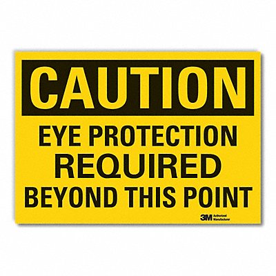 LYLE LCU30381RD7x5 Eye Caution Reflective Label 5inx7in