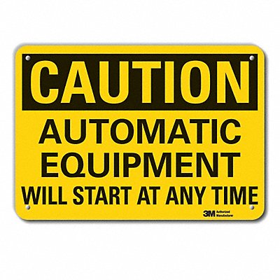LYLE LCU30389NP14x10 Caution Sign 10 inx14 in Plastic