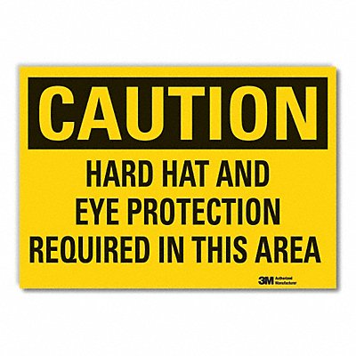LYLE LCU30411RD5x35 Head Eye Caution Reflective Label 3.5inx5in